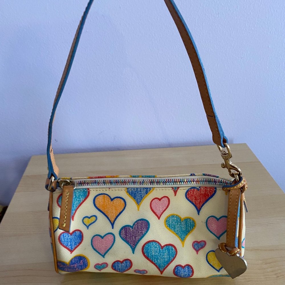 Dooney & Bourke White Heart Small Bag